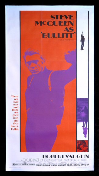 Affiche française originale Bullitt-1969-McQueen-Landi-Posterissim